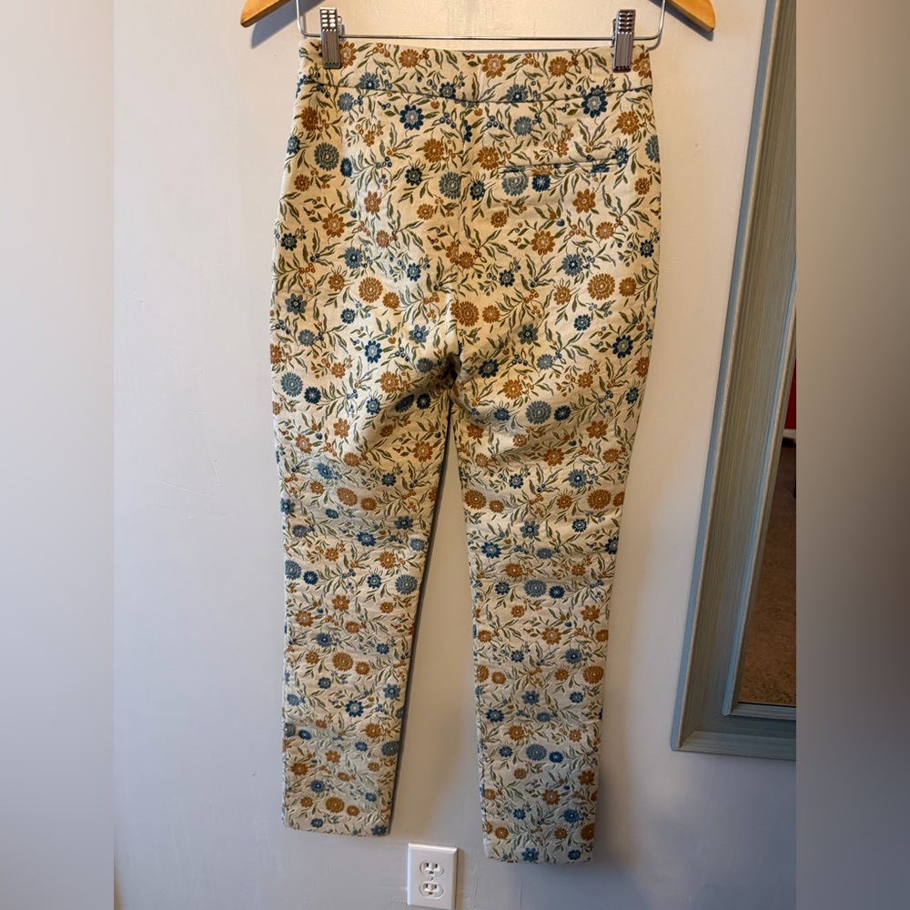 Sezane Clara Trousers Seasonal Flowers Floral Print Pants - Picture 6 of 12